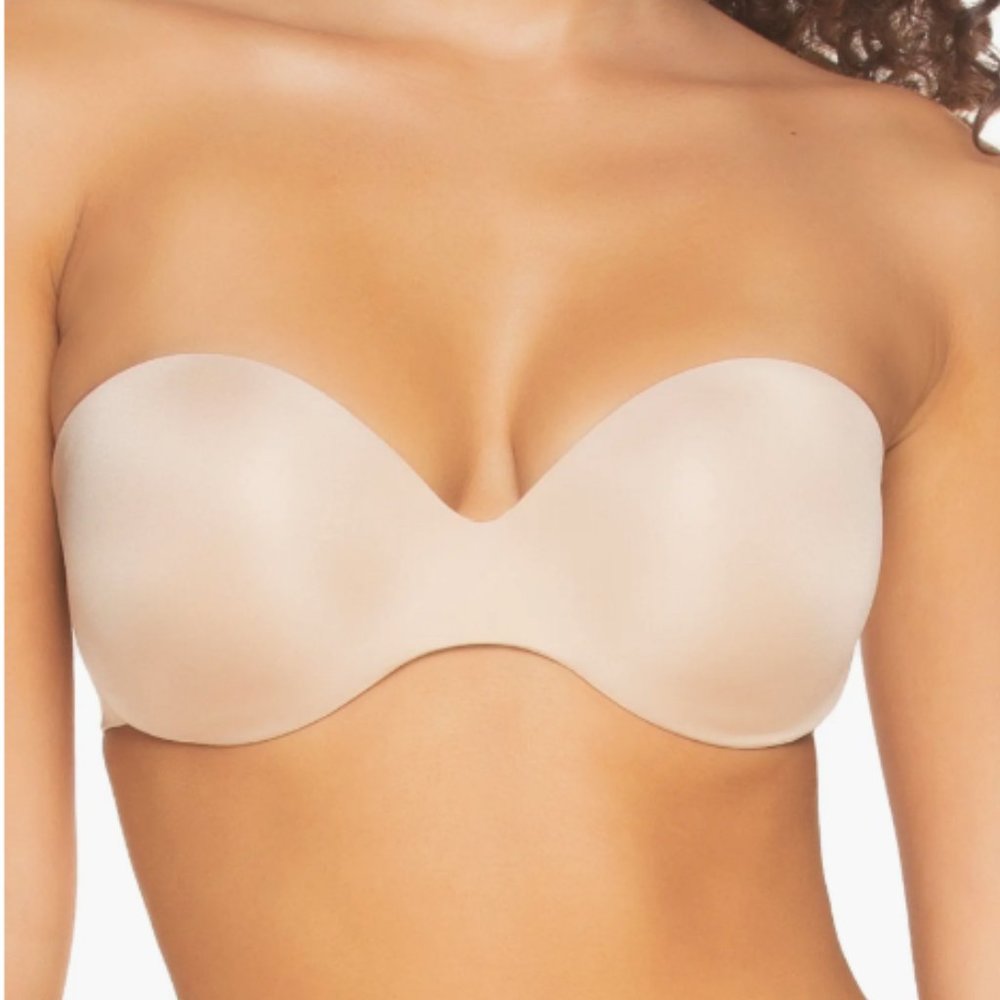 Felina Body Luxe Convertible Strapless Underwire Contour Bra Nude Size 32C